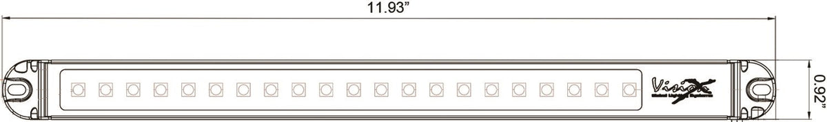 12" Vision X Lighting Black Strip Light 9141794