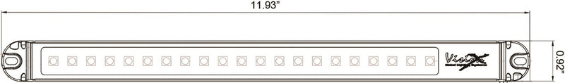 12" Vision X Lighting Black Strip Light 9141794