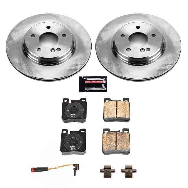 Power Stop Autospecialty KOE6718 Rear Replacement Brake Kit-OE Brake Rotors & Ceramic Brake Pads For Mercedes C55 AMG, Mercedes CLK500, Mercedes CLK55 AMG, Mercedes CLK550 [Model Specific]