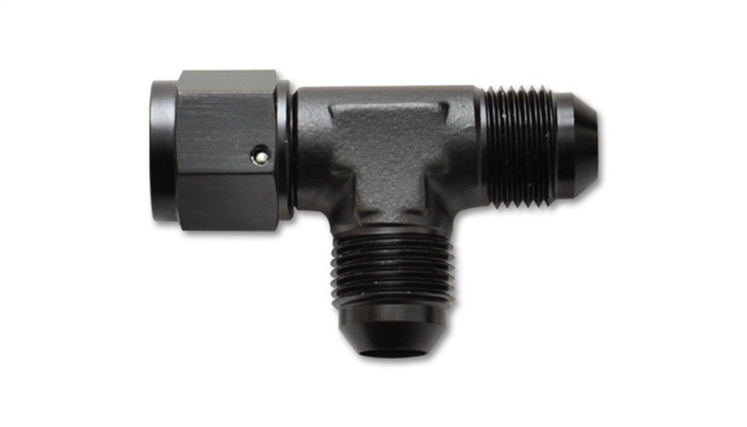 10742-6An Tee Fitting with Female Vibrant Performance -6An Swivel, 1 Pack