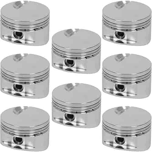 Flat Top Manley 696300-8 BB-Chevy Pistons 4.500 Bore 541ci - 6.385 Rod w/4.250 S