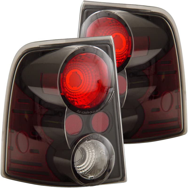 Black Euro Tail Light Set-Clear Lens ANZO USA 211081