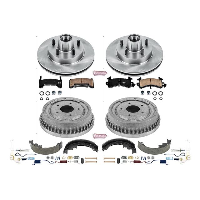 Power Stop Autospecialty KOE15044DK Front and Rear Replacement Brake Kit-OE Brake Drums & Ceramic Brake Pads