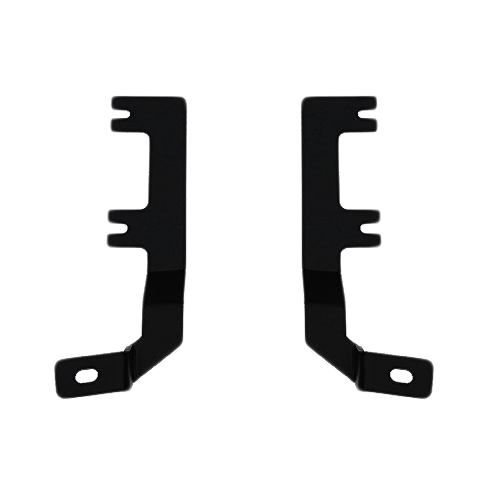 ZROADZ Hood Ditch Hinge LED Mounting Bracket - Compatible w/ 2015-2017 Ford F150 - to Mount (2) 3 Inch LED Pod Lights - Mild Steel Gloss Black - Easy Bolt-On Installation - PN #Z365731