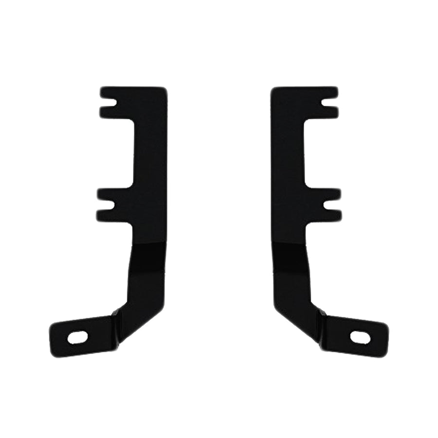 ZROADZ Hood Ditch Hinge LED Mounting Bracket - Compatible w/ 2015-2017 Ford F150 - to Mount (2) 3 Inch LED Pod Lights - Mild Steel Gloss Black - Easy Bolt-On Installation - PN #Z365731