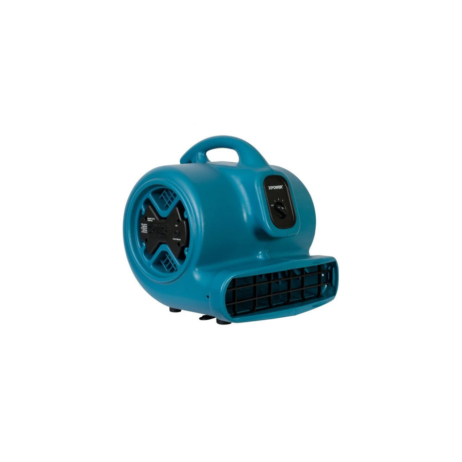 P-600A XPOWER 1/3 HP 2400 CFM 3 Speed Air Mover, Carpet Dryer, Floor Fan, Blower with Build-in Power Outlets