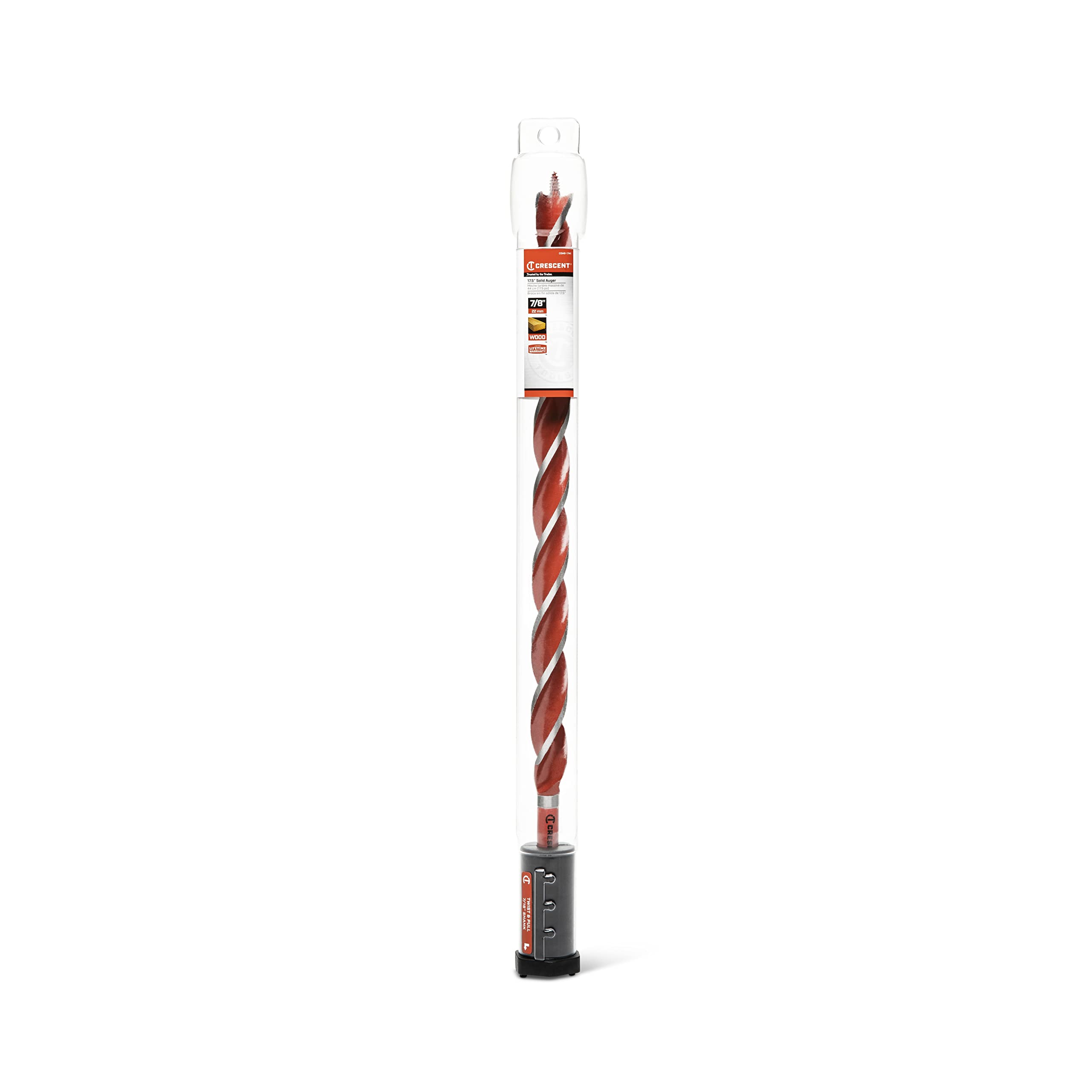 Solid Crescent Auger Drill Bit | 17" x 7/8" | CDAG-1741