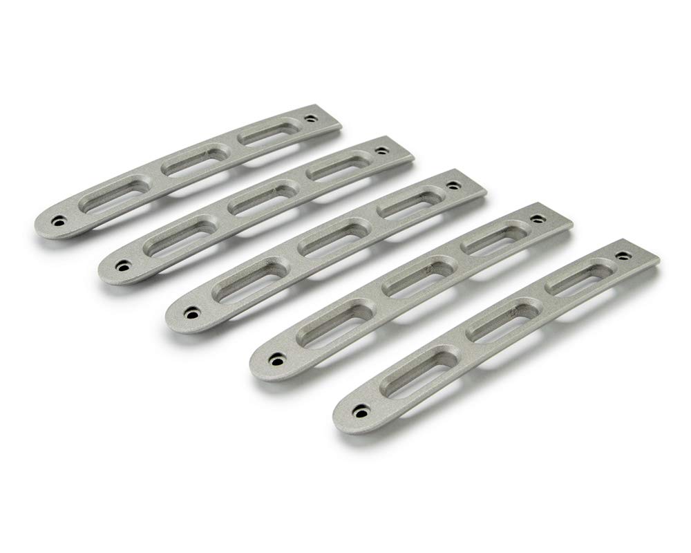 D-JP-190026-AL-5 | DV8 Offroad Door Handle Insert Set fits 2007-2018 Wrangler JK | Slotted Hole Design | Aluminum Construction