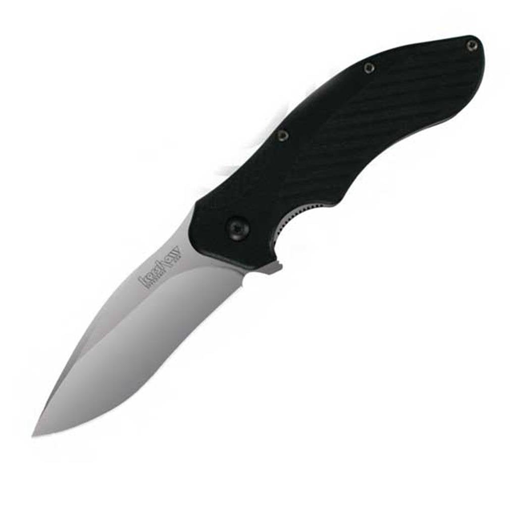 Clash Kershaw Pocketknife, 3" 8Cr13MoV Steel Drop Point Blade, Assisted One-Handed Flipper Opening, Folding Utility EDC