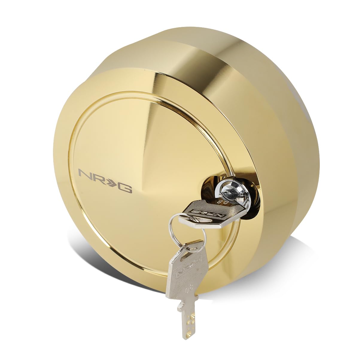 NRG Innovations Steering Wheel NRG-SRK-201C-GD Version 2 Quick Release Short Hub Adapter with Mounting Bolts, Quick Lock W/Free Spin Chrome Gold