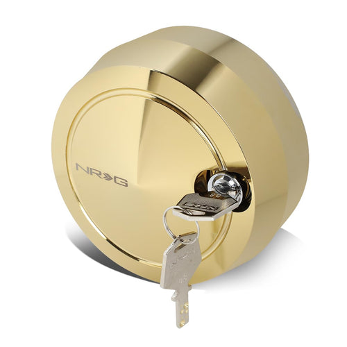 NRG Innovations Steering Wheel NRG-SRK-201C-GD Version 2 Quick Release Short Hub Adapter with Mounting Bolts, Quick Lock W/Free Spin Chrome Gold