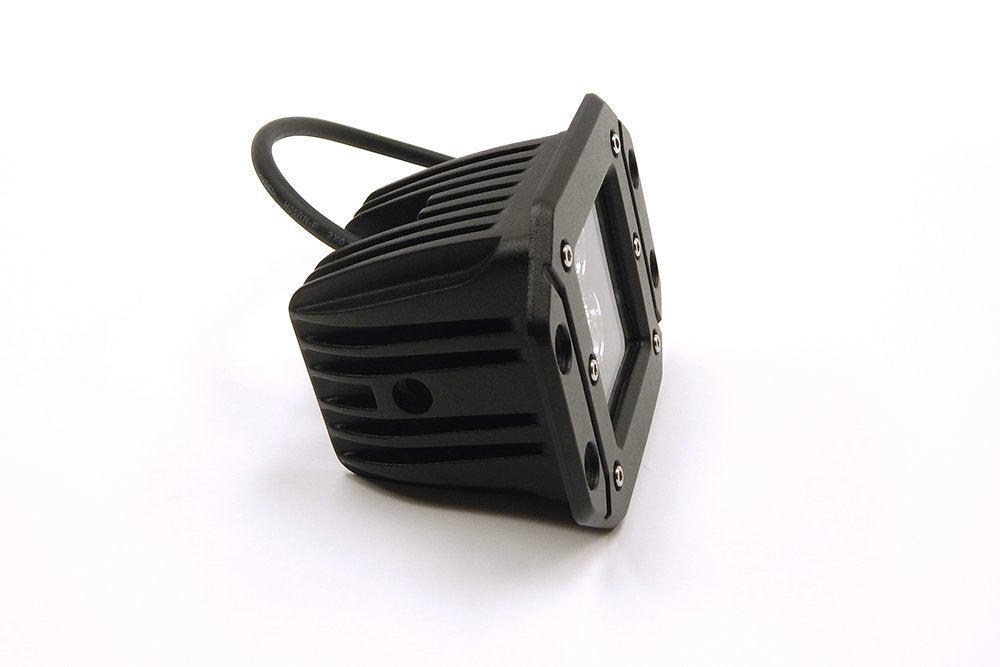 3" x 3" Southern Truck 79910 Square Flush Mount LED Light (Spot Beam DT Harness 79900/1,440 Lumens)
