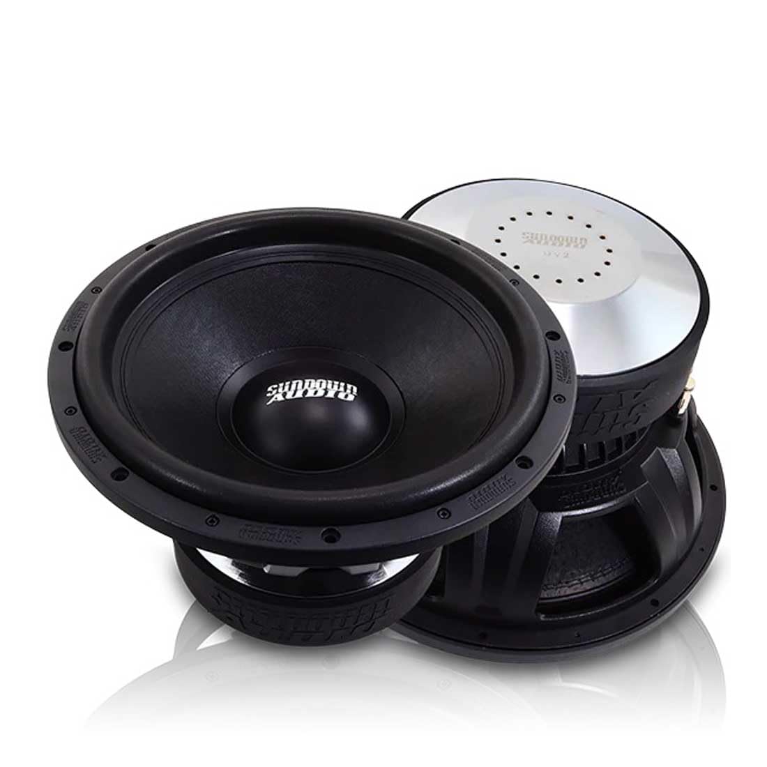 U-15 v.2 D2 Sundown Audio 15" Subwoofer – 2000W RMS/4000W Peak, Dual 2-Ohm, 3" Copper VC, 30mm Xmax, SPL Competition Ready, Heat-Vented Cast Frame, Ported Enclosure Optimized