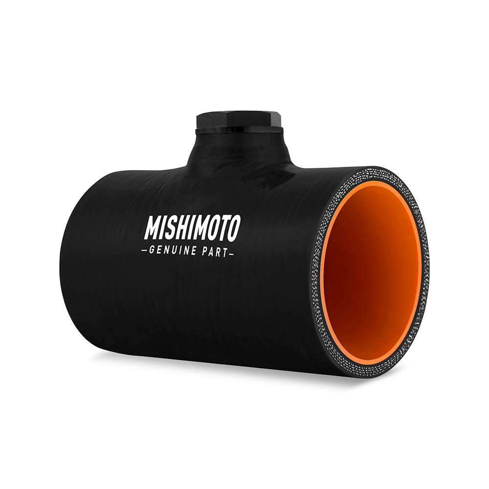 MMCP-25NPTBK Mishimoto Silicone Coupler, 2.5" w/ 1/8" NPT Bung Black
