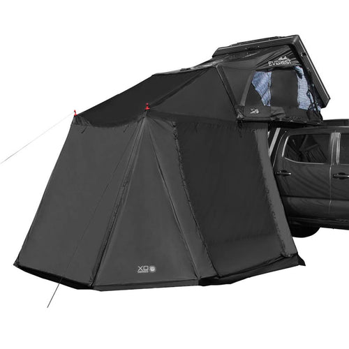 XD Everest Annex Room Overland Vehicle Systems Roof Top Tent Extension - Black Body Grey Trim (XD Everest Annex Room 4 Person)