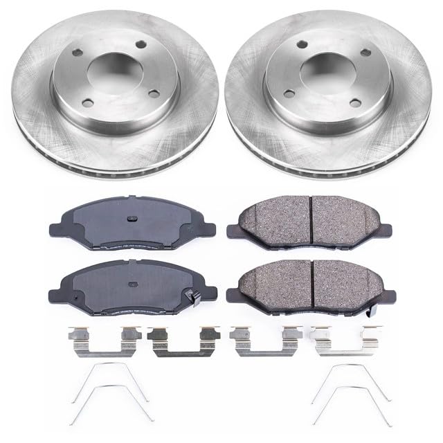 Power Stop Autospecialty KOE5862 Front Replacement Brake Kit-OE Brake Rotors & Ceramic Brake Pads For Nissan Versa 2009-2011 [Model Specific]