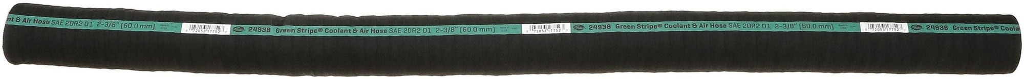 Gates Green Stripe 24938 Wire Inserted Straight Coolant Hose-5' Length, Inner Diameter 2 3/8"