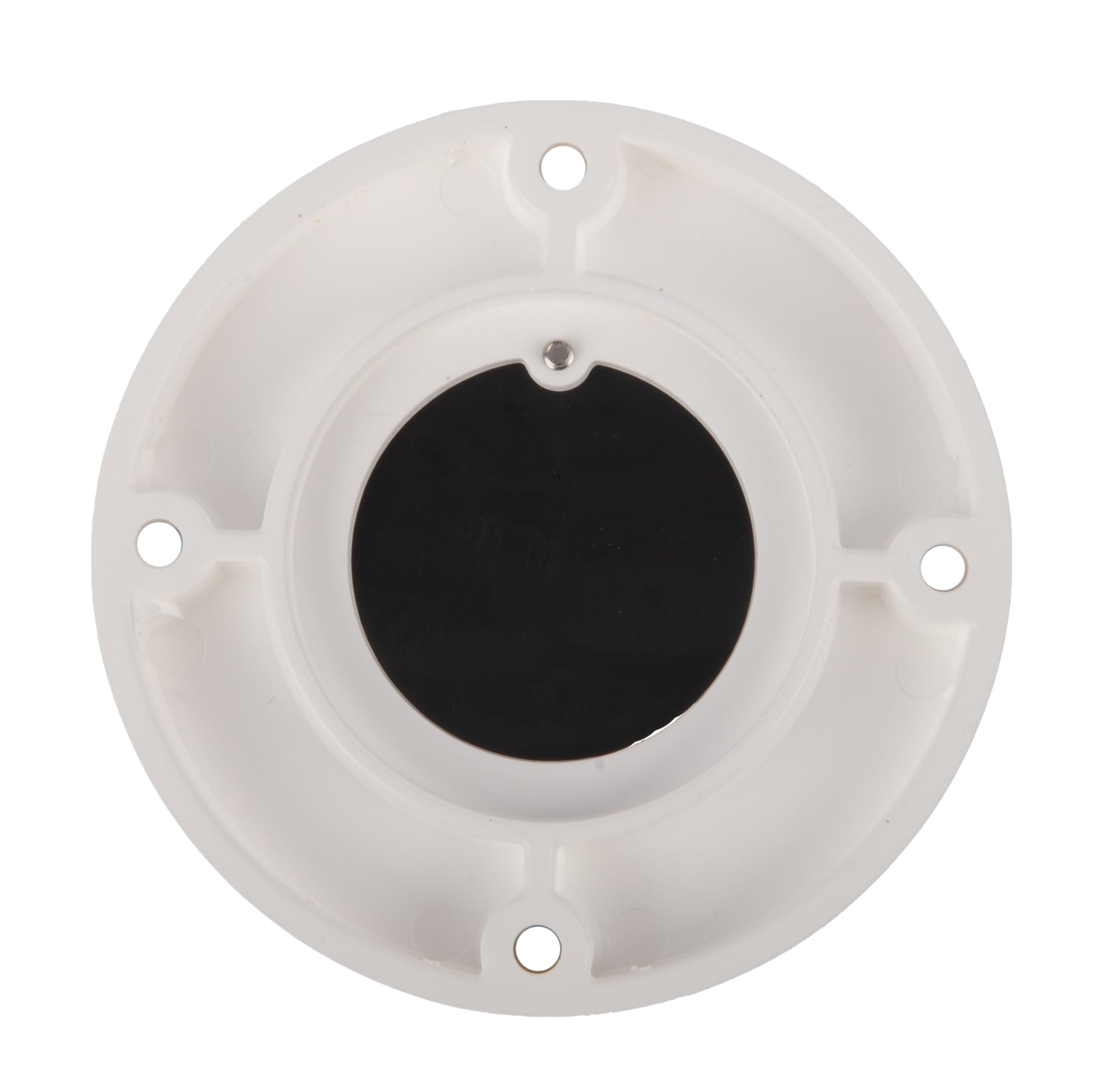 Flush Mount T-H Marine Scupper Valve Assembly | Durable Marine Scupper Valve with Curl Proof Flapper for 1" to 1.25" Drain Tubes | Versatile Installation, White Frame/Black Flapper