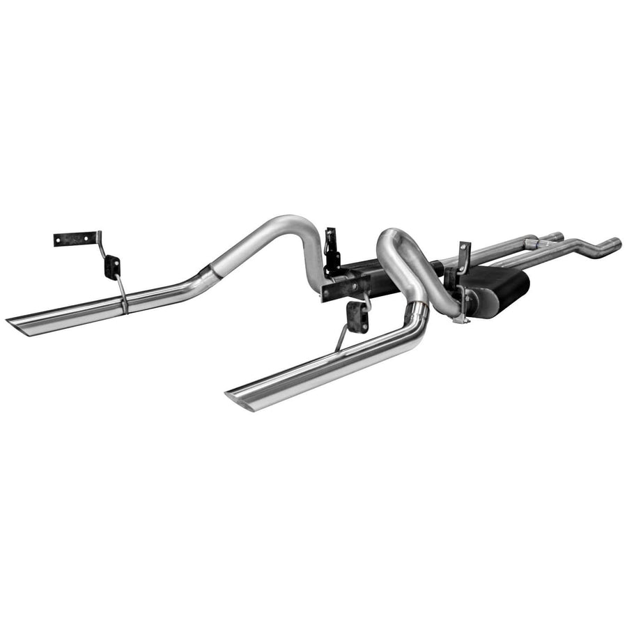 American Thunder Flowmaster 17273 Crossmember-Back Exhaust Kit 2.5 Inch Aluminized Steel Compatible with 1964-1966 Ford Mustang with a V8 engine