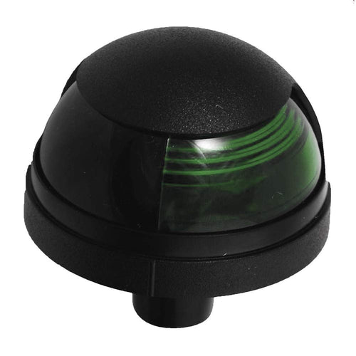 Pulsar153 Attwood; 1-Mile Deck Mount, Green Sidelight - 12V - Black Housing