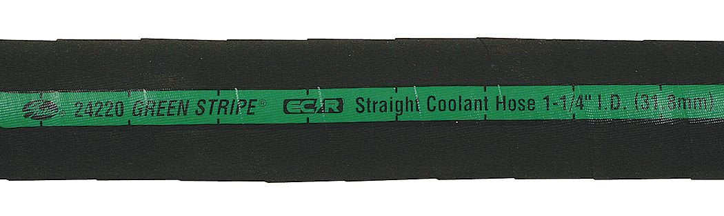 Gates 2-Ply Green Stripe Straight Coolant Hose-3' Length, Inner Diameter 3/4"