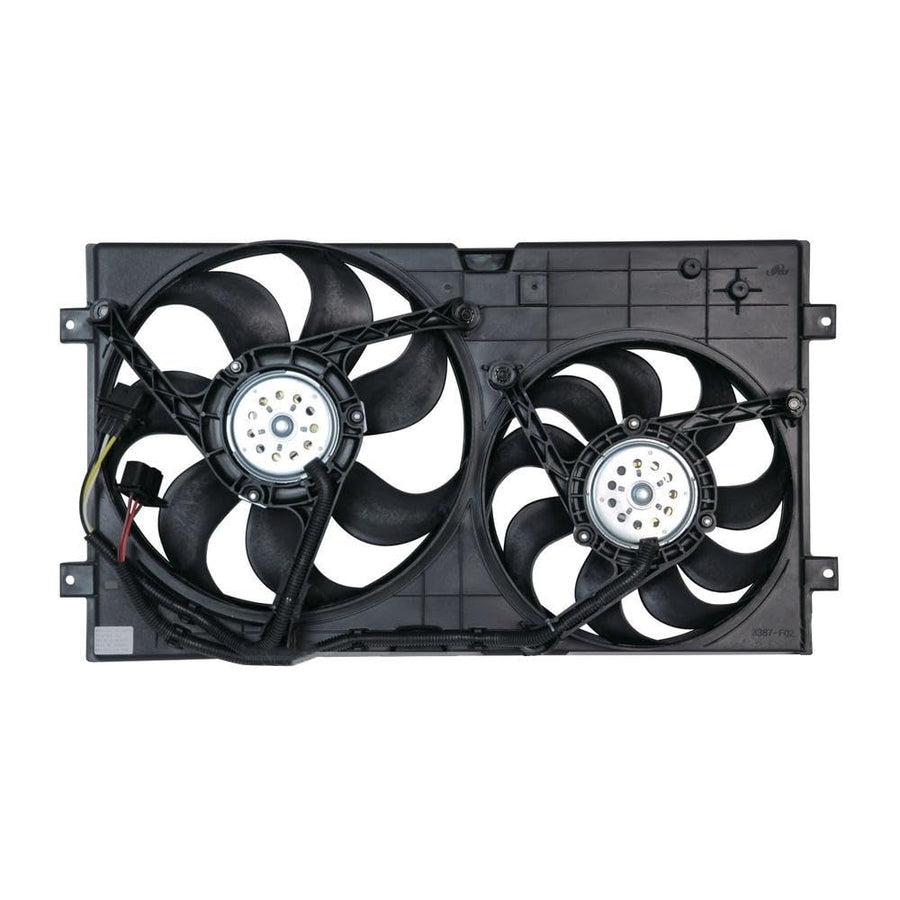 Cooling Fan Assembly TYC 621000 Compatible with 1998-2007 Volkswagen Beetle, Black