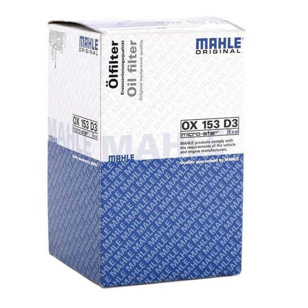 ECO MAHLE OX 153D3 Engine Oil Filter, 1 Pack
