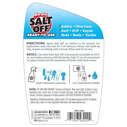 Salt Off STAR BRITE Ready-to-Use Spray - Salt Remover Wash - 22 OZ (093922)