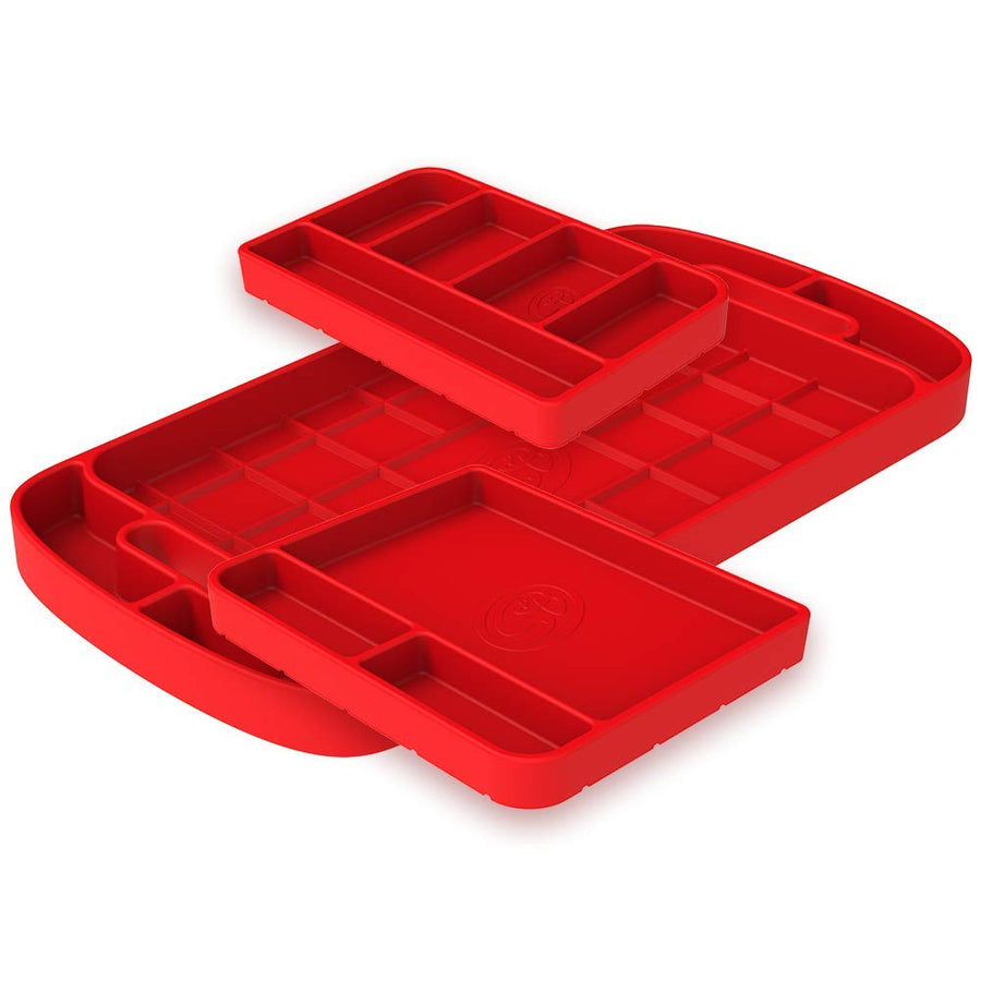 S&B Tool Tray Silicone (3 Peice Set - Color Red) 80-1001