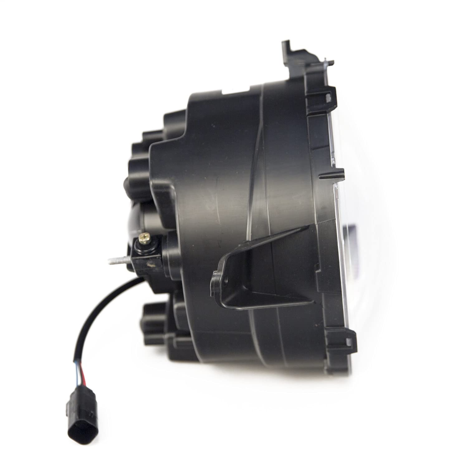 Right Omix 12402.41 Headlight Assembly, 2020-2022 JEEP GLADIATOR Black