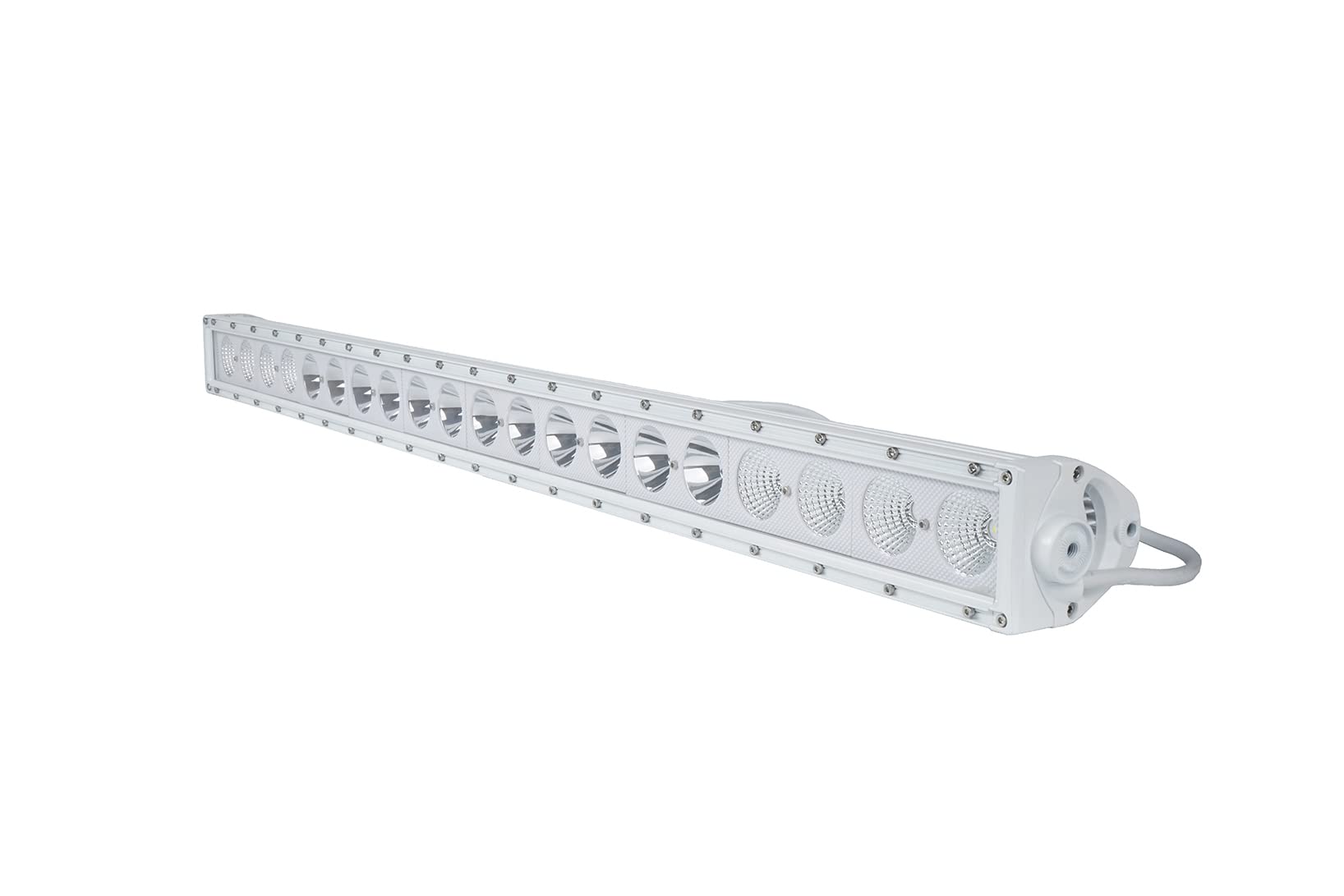 Race Sport Lighting 42.5inch MS200WSRS Marine Grade Single Row Straight Light Bar with 200-Watt 20 x 10W High Intensity OSRAM LEDs