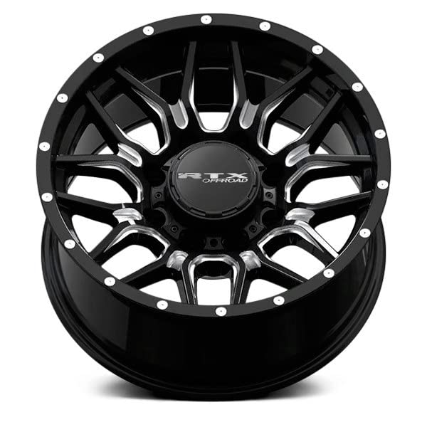 CLAWS RTX Custom Wheel - 18x9, -12 Offset, 5x139.7 Bolt Pattern, 78.1mm Hub - Gloss Black with Milled Accents Rim