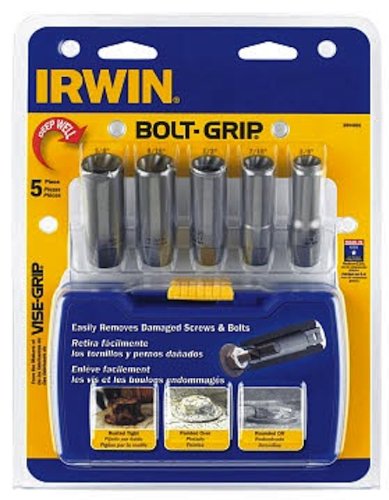 IRWIN Deep Well Bolt Extractor Set for Bolts, 5-Piece (3094001)