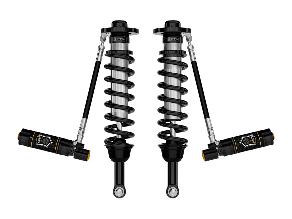 2021-2024 Ford F-150 ICON 4WD, 2.75-3.5" Lift, Front, V.S. 2.5 Series Coilovers, Remote Reservoir w/CDEV, Pair