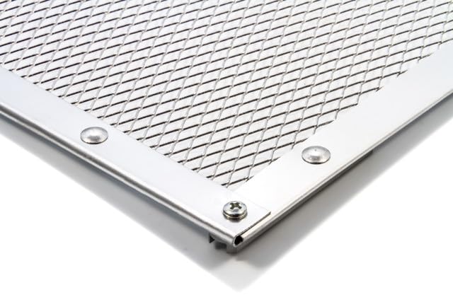 Aluminum Screen Door Camco 43980 Standard Mesh Grille - Protects Your RV's Screen Door, Anodized Aluminum Will Not Corrode