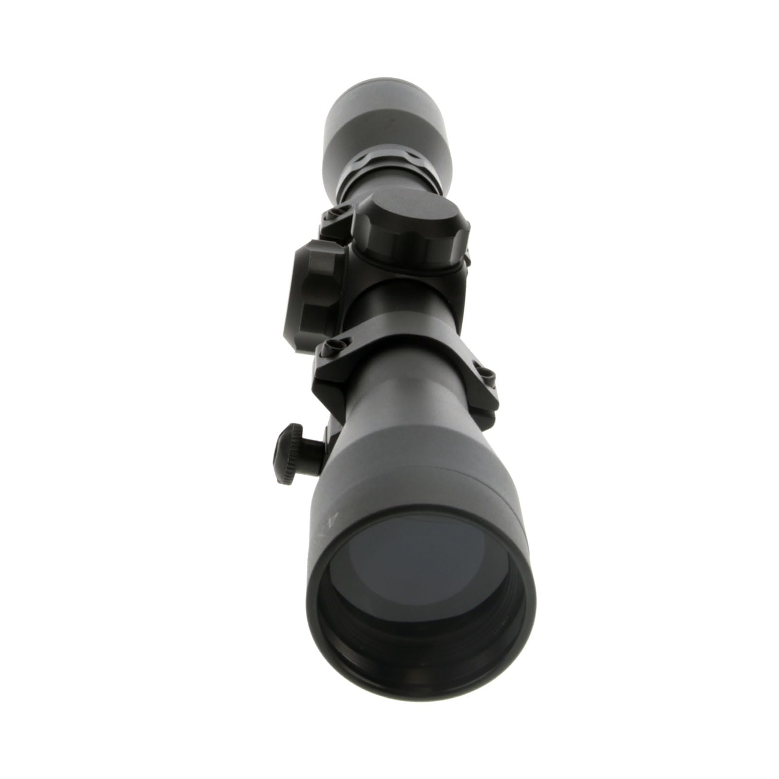 BUCKLINE TRUGLO Tactical Hunting Shooting Durable Waterproof Fogproof 1" Aluminum Tube Riflescope with Weaver-Style Mount Rings & Elastic Lens Covers Included, 4 x 32mm, Duplex Reticle