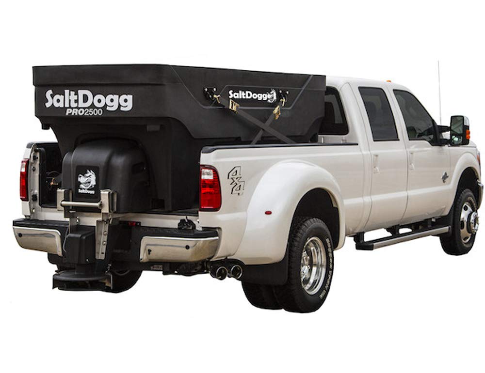 SaltDogg Buyers Products, 2 yd Electric Truck Bed Rock Salt Broadcast Spreader w Auger, Max. Spread Width 30 ft, Model# PRO2000