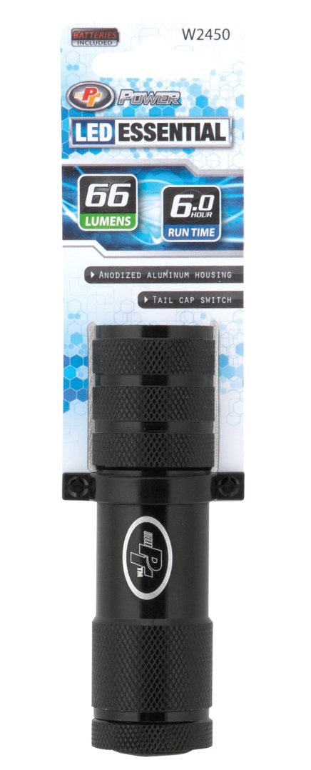 W2450 Performance Tool Flashlight Essential 85lm Black (Sold as 1 Flashlight)