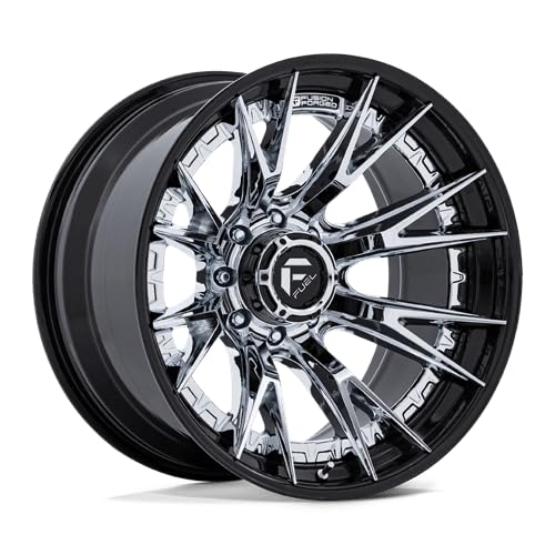 FUEL OFF-ROAD FC402 22X10 CATALYST 8X6.5 4.79-18mm CHROME WITH GLOSS BLACK LIP - FC402PB22108018N