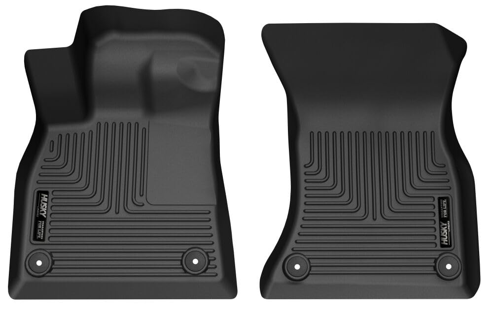 Husky Liners Floor Mats X-act Contour | Fits 2018-2024 Audi Q5 & SQ5 | Front Row, 2-pc Black - 50961