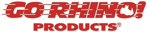 4000 Series Go Rhino SideSteps - Cab Length | Mild Steel, Black | 4148B | Fits 1980-1998 Ford F Series Crew Cab Pickup