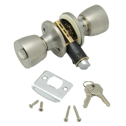 Keyed Entry Lock AP Products 013-220-SS - Stainless Steel