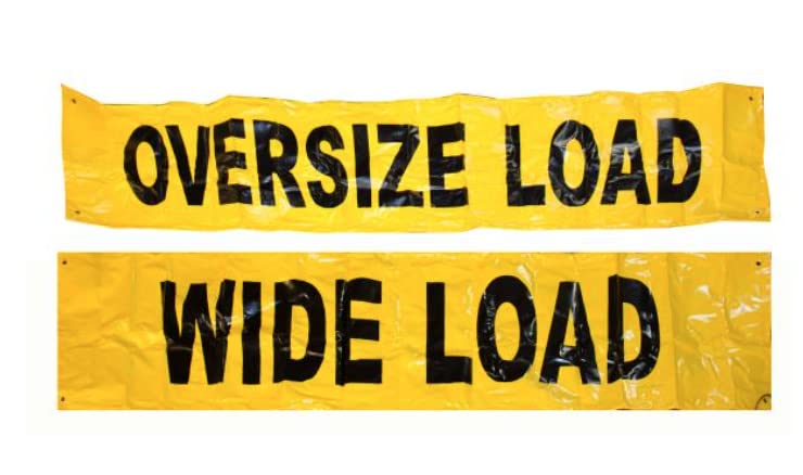 84" x 18" Wide Load Banner w/Grommets Erickson Manufacturing (5304)