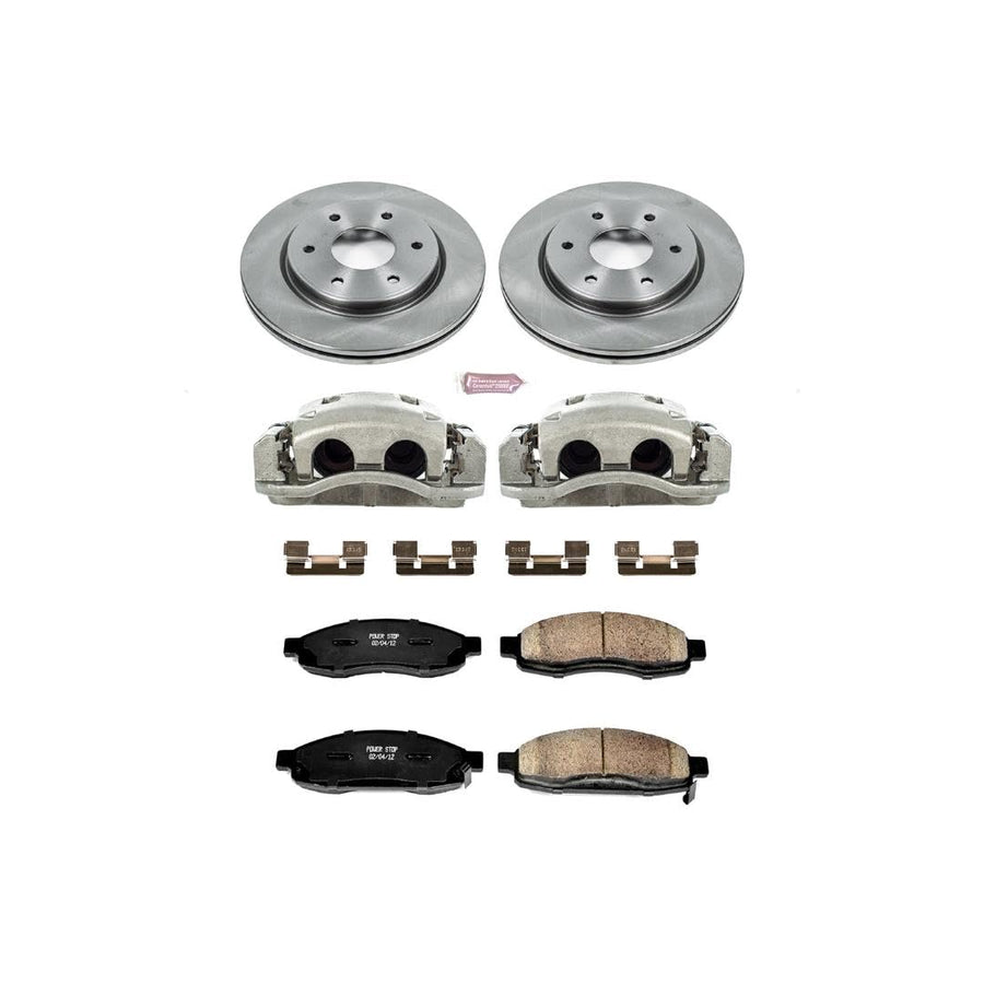 Power Stop KCOE211 1-Click Autospecialty OE Replacement Brake Kit with Calipers For INFINITI QX56 2005-2007, Nissan Armada 2005-2006, Nissan TITAN 2005-2007 [Model Specific]