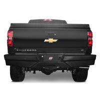 Elevation Series SteelCraft 65-20490 Full Width Black Rear HD Bumper