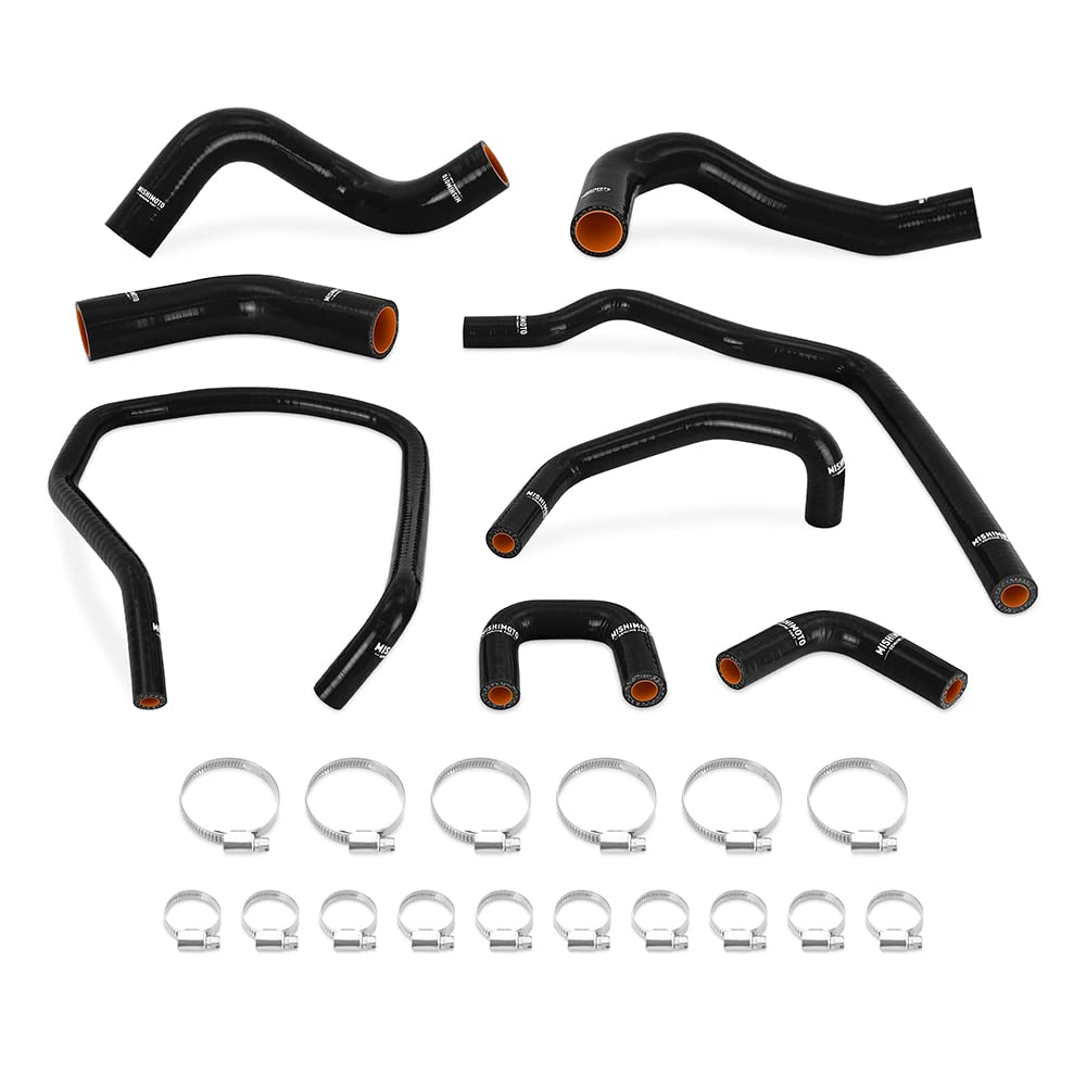 Mishimoto Silicone Radiator & Heater Hose Kit MMHOSE-TTN-04BK, Compatible With Nissan Titan 5.6L 2004-2014, Black