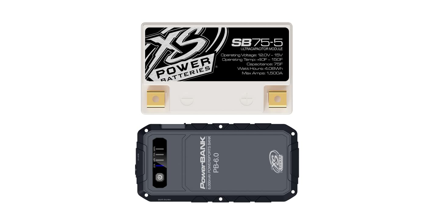 Powersports 12V Super Bank Capacitor Modules - M6 Terminal Bolts Included 1500 Max Amps