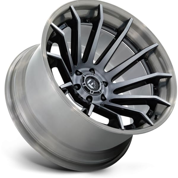 FUEL OFF-ROAD FC403 20X10 BURN 6X135 4.79-18mm GLOSS BLACK WITH BRUSHED GRAY TINT FACE & LIP - FC403BT20106318N