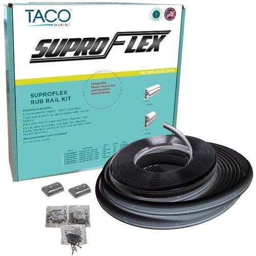 Semi-Rigid TACO Marine SuproFlex Small Rub Rail Kit, 1-5/8" X 7/8"