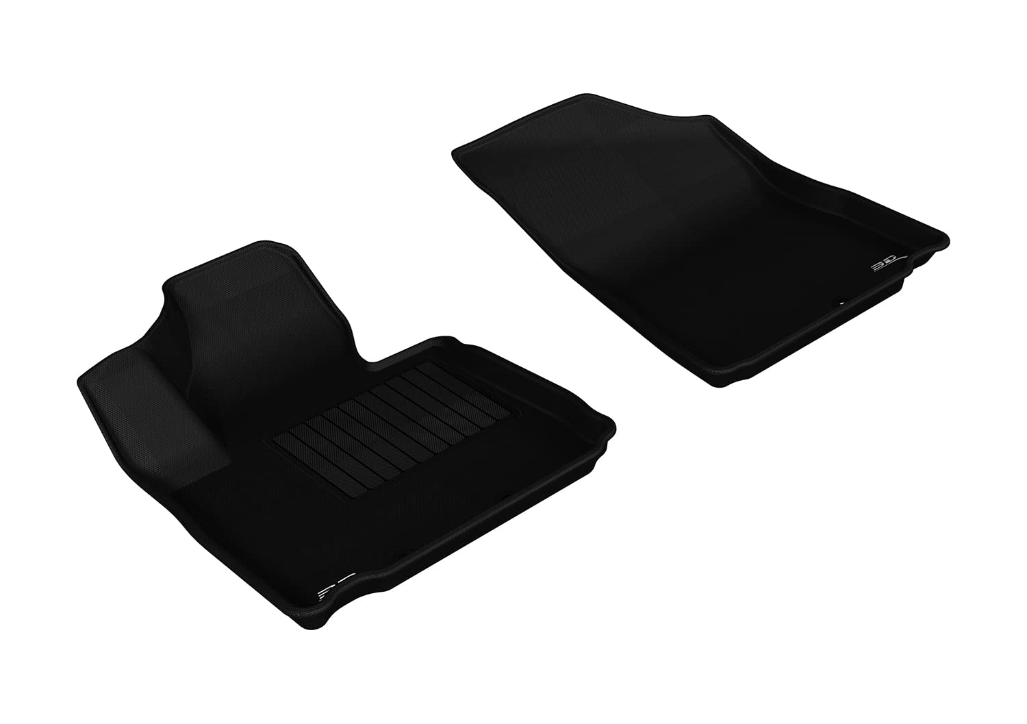 Kagu Floor Mat 3D MAXpider Custom Fit (Black) Compatible with Kia Sorento 2014-2015 - Front Row